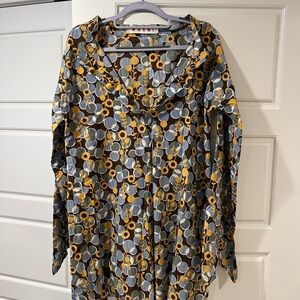 Marni Multicolor Geometric Print Blouse